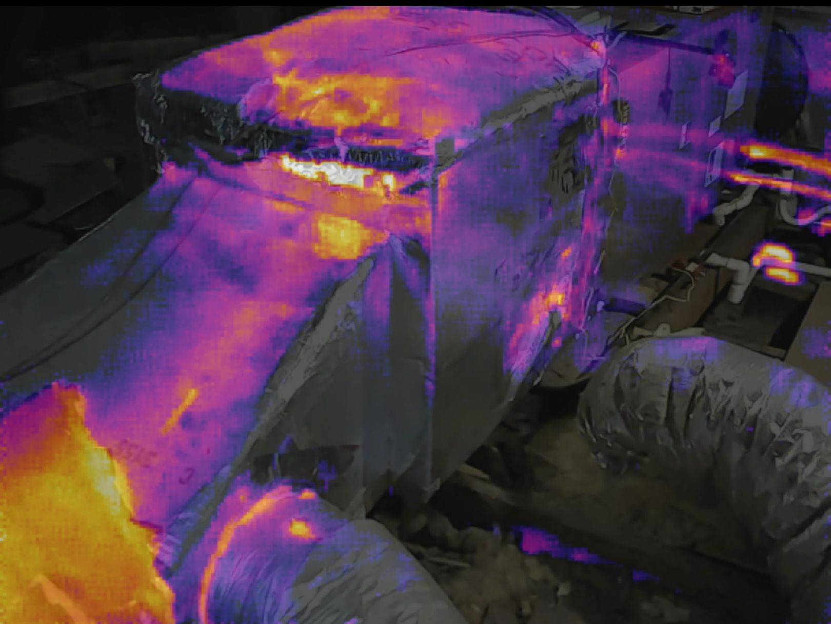 HVAC duct inefficiencies quickly identified during thermal scanning